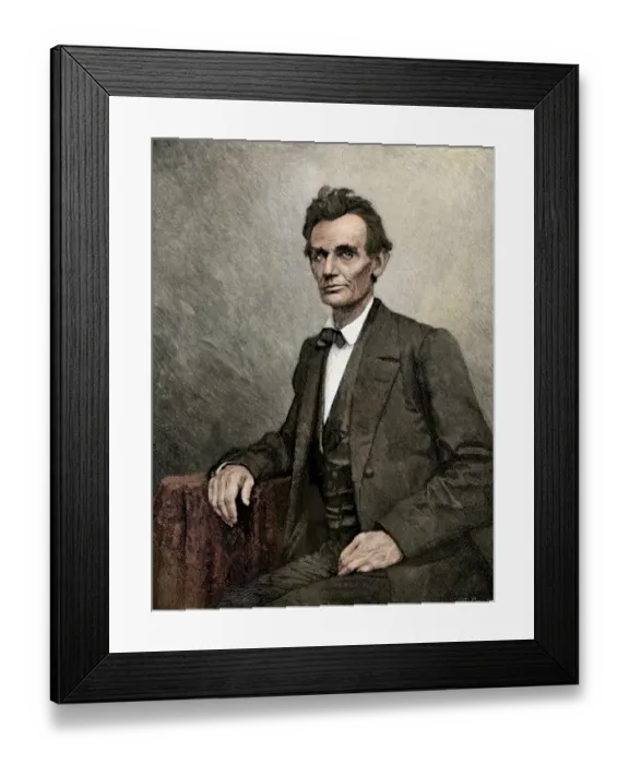 Framed Print : Abraham Lincoln at the time of his nomination Framed Print : Abraham Lincoln at the time of his nomination