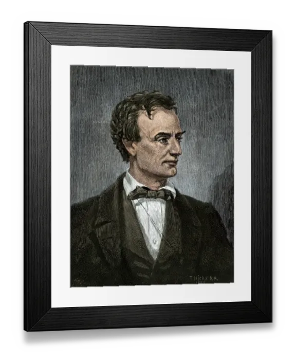 Framed Print : Abraham Lincoln in 1860 Framed Print : Abraham Lincoln in 1860