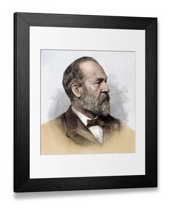 Framed Print : President-elect James A. Garfield Framed Print : President-elect James A. Garfield