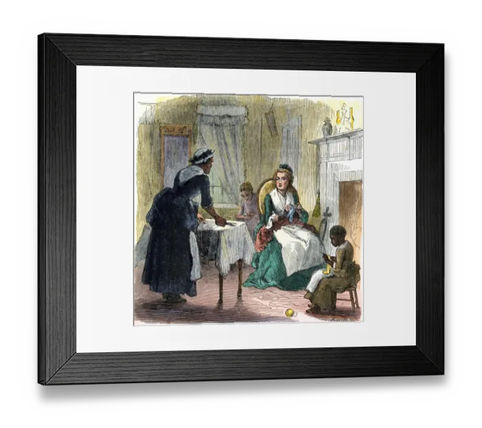 Framed Print : Washington family at Mount Vernon Framed Print : Washington family at Mount Vernon