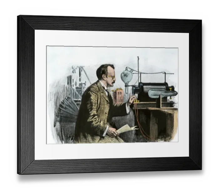 Framed Print : Professor J. J. Thomson in his laboratory Framed Print : Professor J. J. Thomson in his laboratory