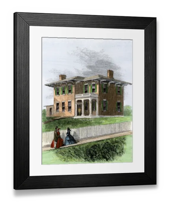 Framed Print : Residence of Ulysses S. Grant in Galena Framed Print : Residence of Ulysses S. Grant in Galena