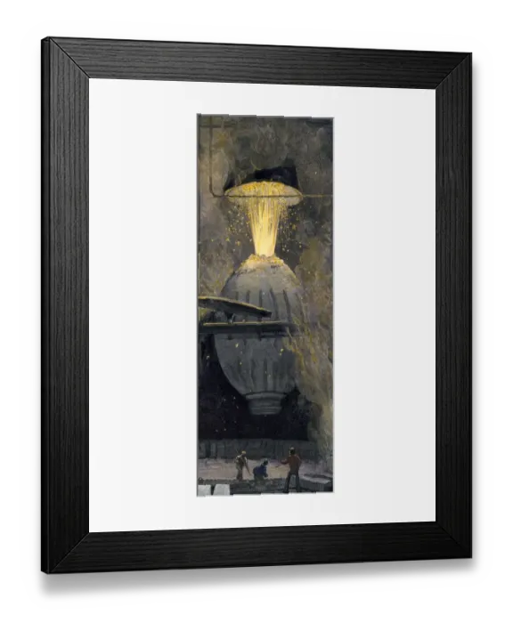 Framed Print : Bessemer steel converter in a Pittsburgh steel mill Framed Print : Bessemer steel converter in a Pittsburgh steel mill