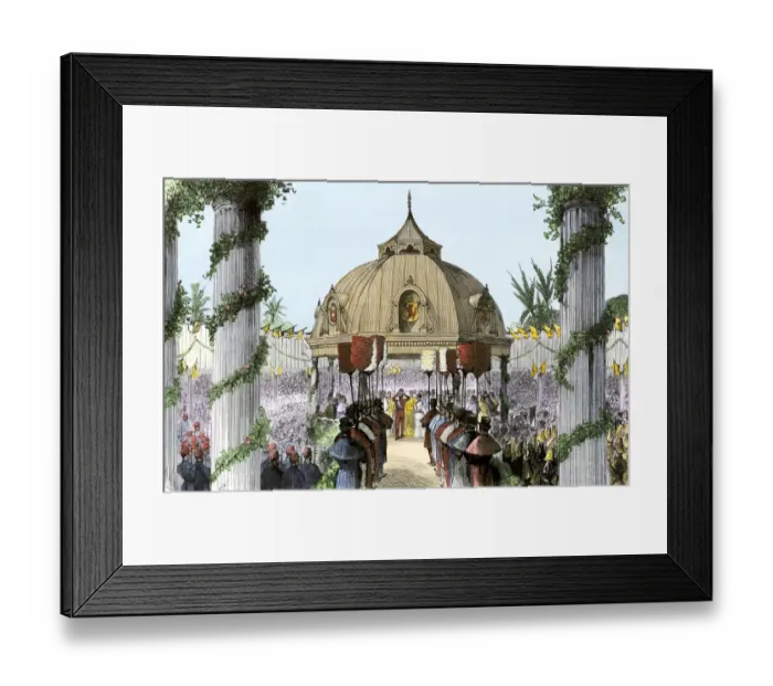 Framed Print : Kalakaua crowned King of Hawaii Framed Print : Kalakaua crowned King of Hawaii