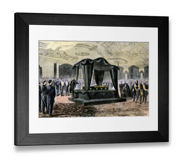 Framed Print : Henry Ward Beecher delivering the Lincoln funeral oration in the White House Framed Print : Henry Ward Beecher delivering the Lincoln funeral oration in the White House