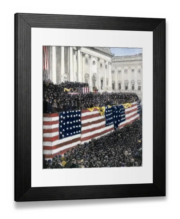 Framed Print : Grover Clevelands first inauguration as President Framed Print : Grover Clevelands first inauguration as President