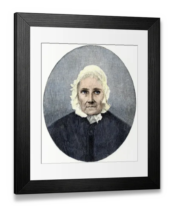 Framed Print : Sarah Bush Lincoln, stepmother of Abraham Lincoln Framed Print : Sarah Bush Lincoln, stepmother of Abraham Lincoln
