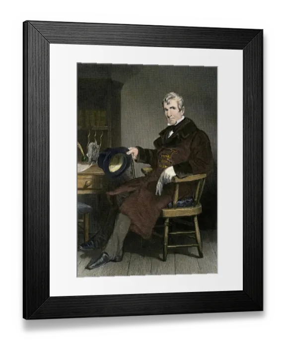 Framed Print : President William Henry Harrison seated Framed Print : President William Henry Harrison seated