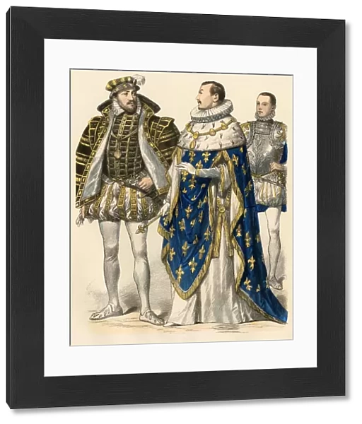 Anthony of Bourbon and kings of France Charles II, and Francis II