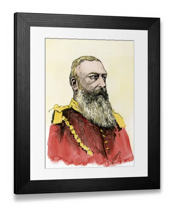 Framed Print : Leopold II, King of Belgium, 1800s Framed Print : Leopold II, King of Belgium, 1800s