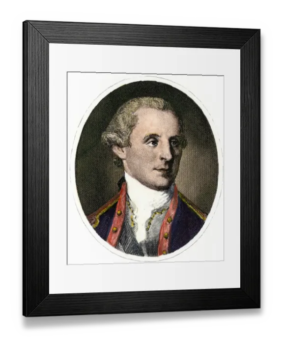 Framed Print : George Washington at age 25 Framed Print : George Washington at age 25