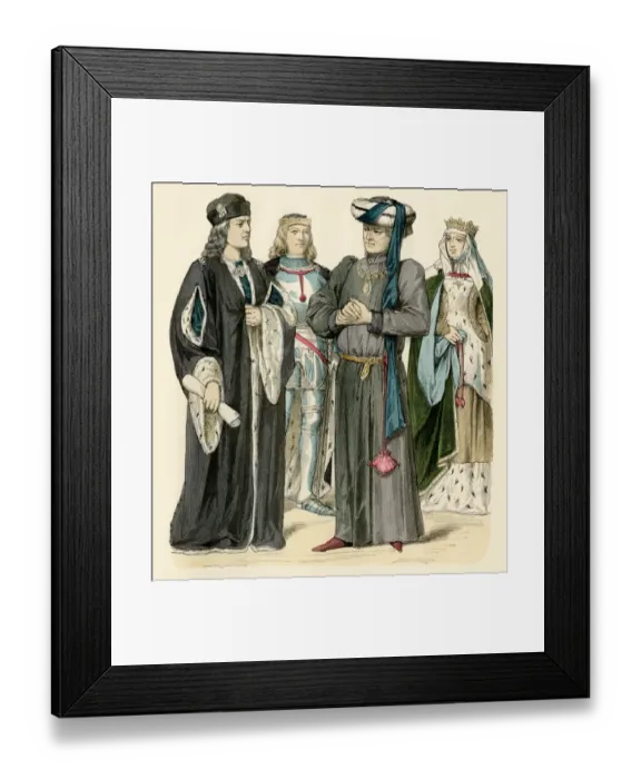 Framed Print : English kings Henry VII (left) Framed Print : English kings Henry VII (left)
