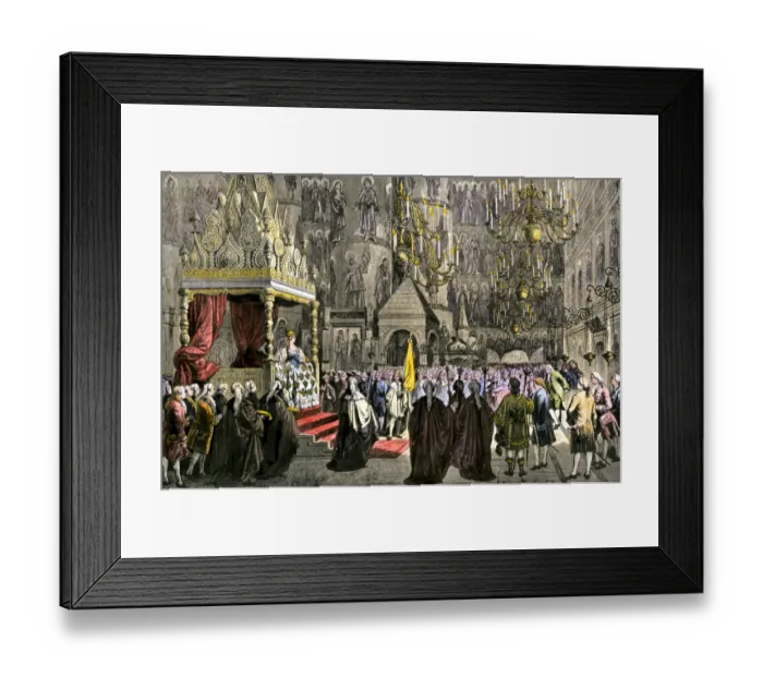Framed Print : Coronation of Catherine the Great as Empress of Russia