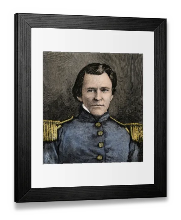 Framed Print : Ulysses S. Grant as a lieutenant in the Mexican-American War Framed Print : Ulysses S. Grant as a lieutenant in the Mexican-American War