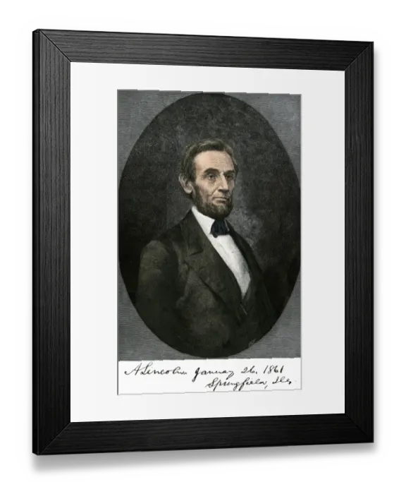 Framed Print : Abraham Lincoln in Springfield Framed Print : Abraham Lincoln in Springfield