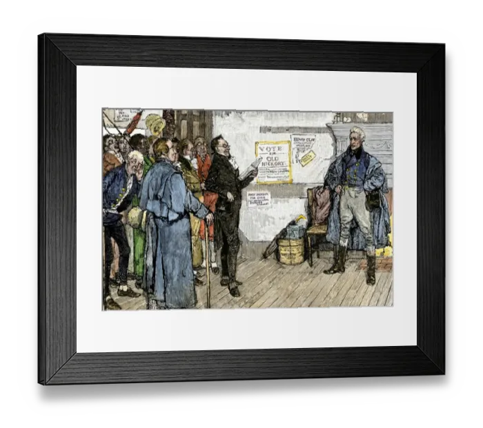 Framed Print : Citizen addressing Old Hickory during Andrew Jacksons Presidential