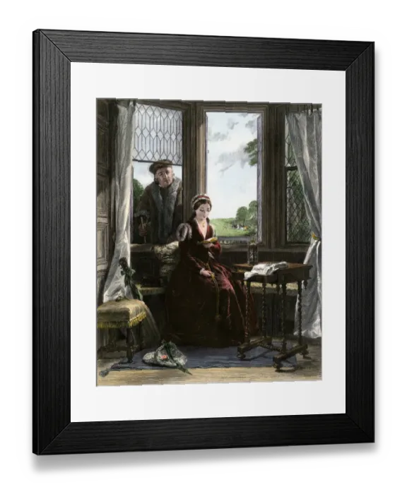 Framed Print : Lady Jane Grey reading Plato