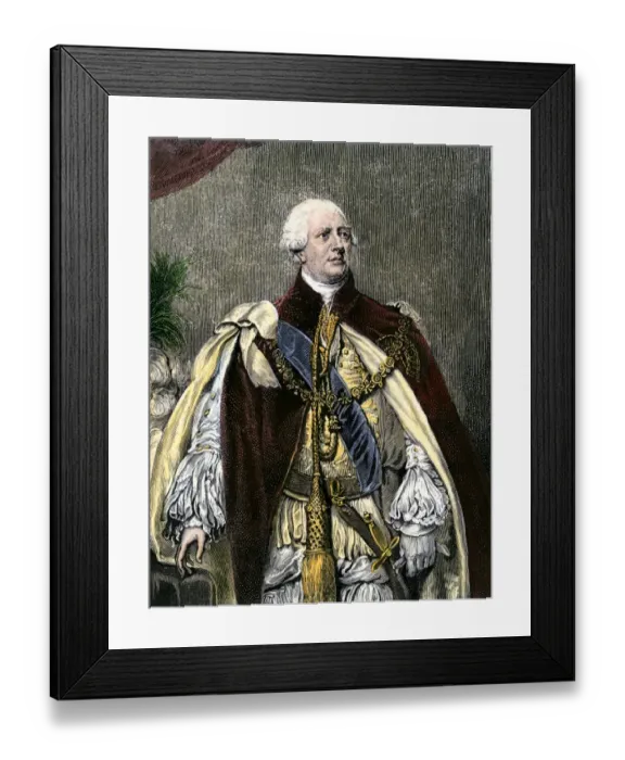 Framed Print : George III in his royal attire