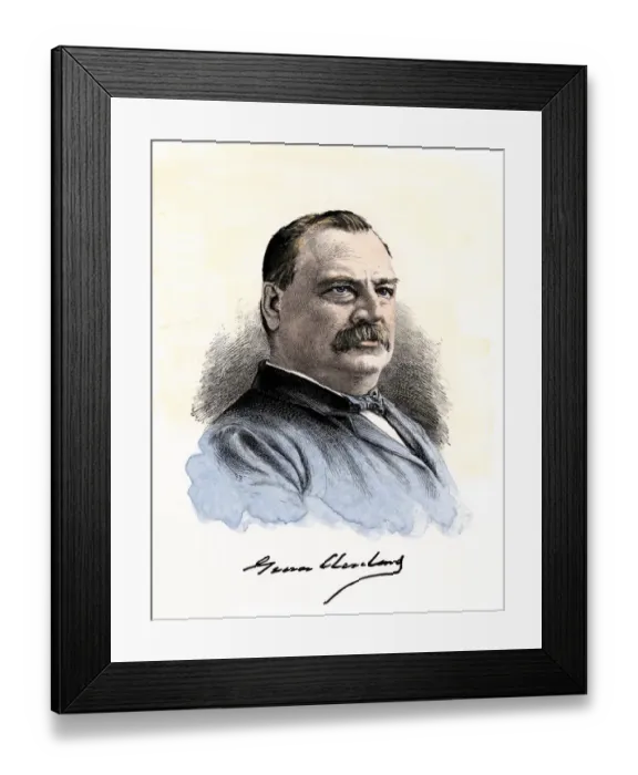 Framed Print : US President Grover Cleveland Framed Print : US President Grover Cleveland