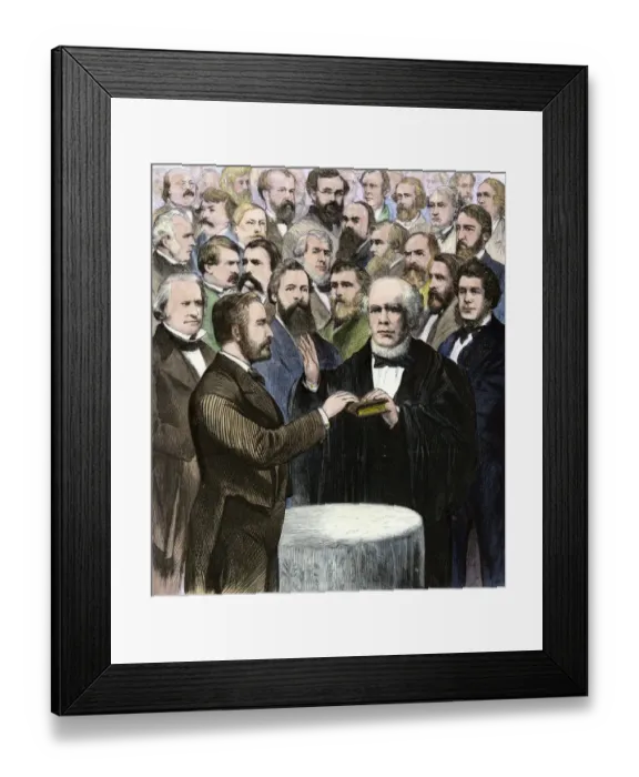 Framed Print : Ulysses S. Grants inauguration for a second Presidential term Framed Print : Ulysses S. Grants inauguration for a second Presidential term