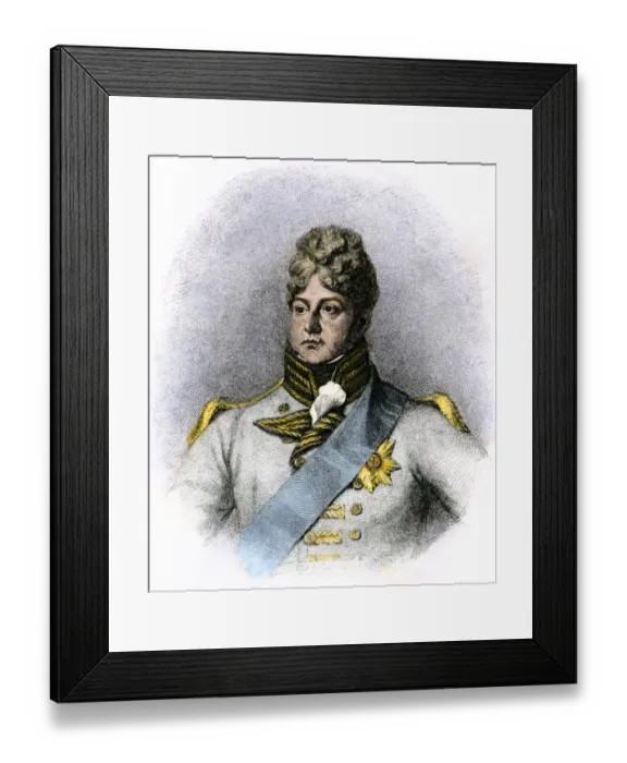 Framed Print : King George IV when Prince of Wales