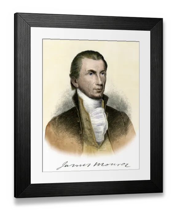 Framed Print : James Monroe