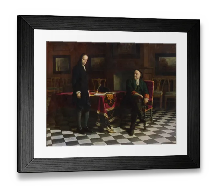 Framed Print : Tsar Peter the Great and his son Alexis Framed Print : Tsar Peter the Great and his son Alexis