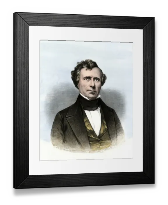 Framed Print : Franklin Pierce, President of the United States Framed Print : Franklin Pierce, President of the United States