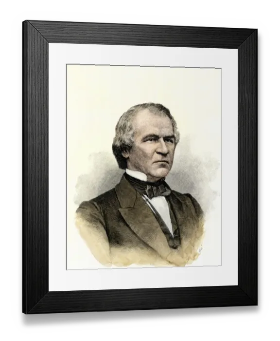 Framed Print : President Andrew Johnson Framed Print : President Andrew Johnson