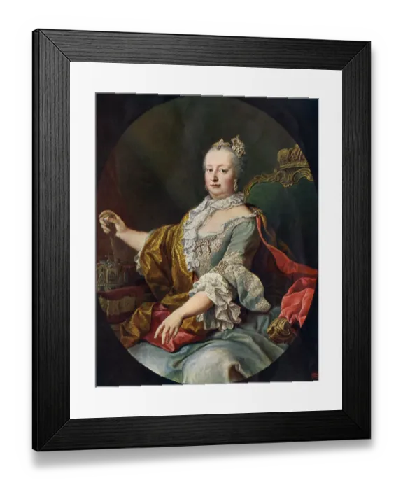 Framed Print : Maria Theresa, Archduchess of Austria and Queen of Hungary and Bohemia Framed Print : Maria Theresa, Archduchess of Austria and Queen of Hungary and Bohemia