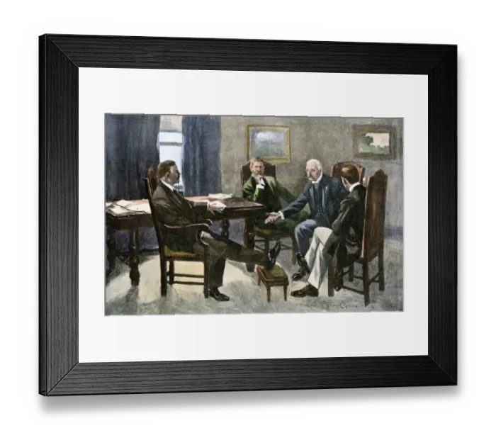 Framed Print : Coal strike advice for President Theodore Roosevelt, 1902 Framed Print : Coal strike advice for President Theodore Roosevelt, 1902