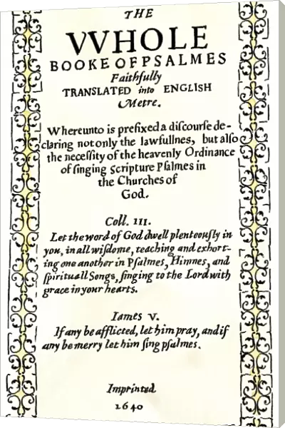 Bay Psalm Book, 1640