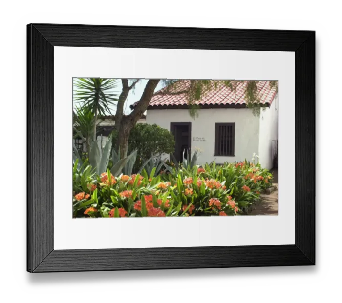 Framed Print : Junipero Serras quarters, San Diego Mission Framed Print : Junipero Serras quarters, San Diego Mission
