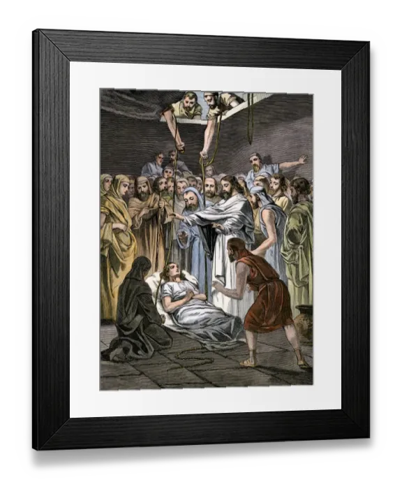 Framed Print : Lazarus raised from the dead