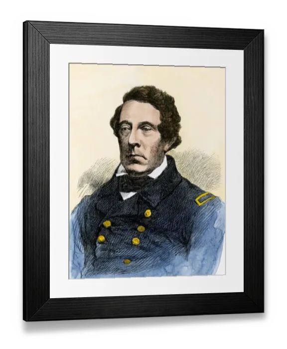 Framed Print : Commodore Matthew Perry Framed Print : Commodore Matthew Perry