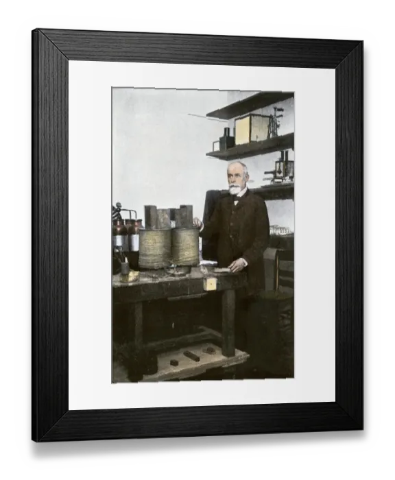 Framed Print : Professor Henri Becquerel in his laboratory Framed Print : Professor Henri Becquerel in his laboratory