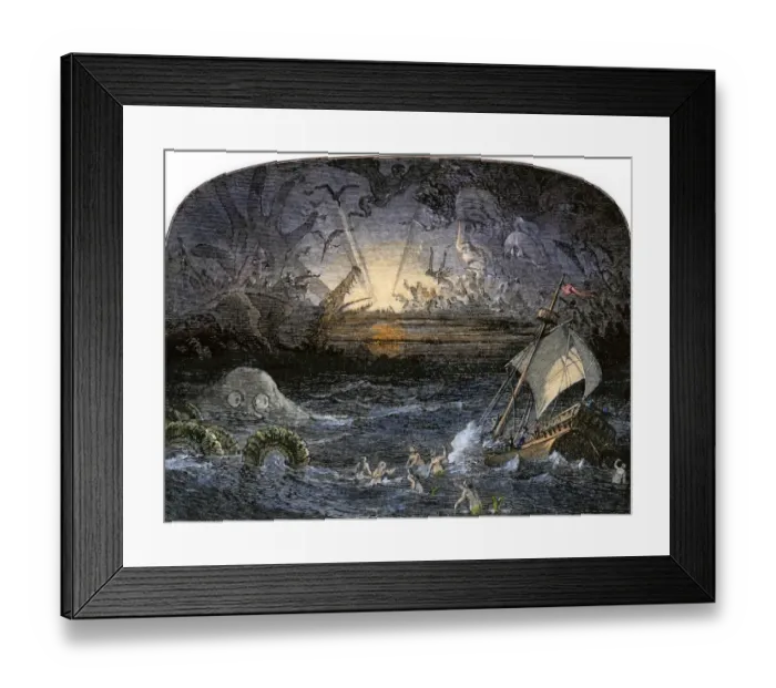 Framed Print : Sea of Darkness