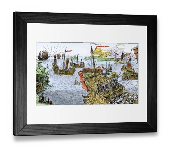 Framed Print : Ships of Marco Polo on the Mediterranean Sea Framed Print : Ships of Marco Polo on the Mediterranean Sea