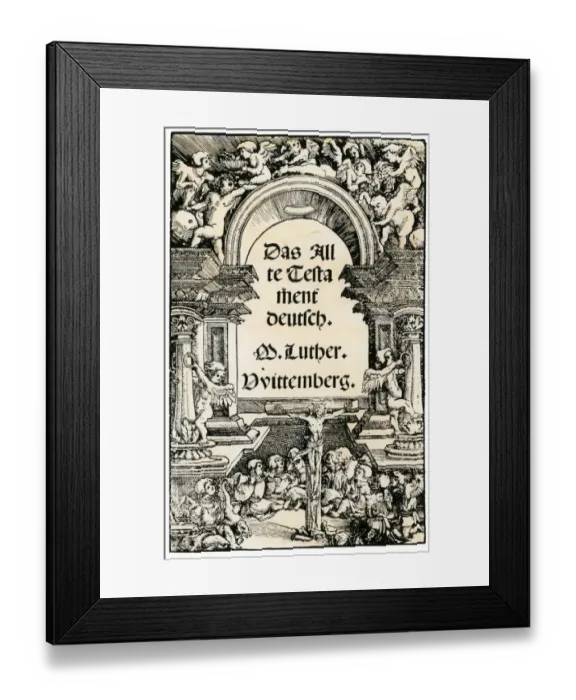 Framed Print : Martin Luthers German translation of the Bible Framed Print : Martin Luthers German translation of the Bible