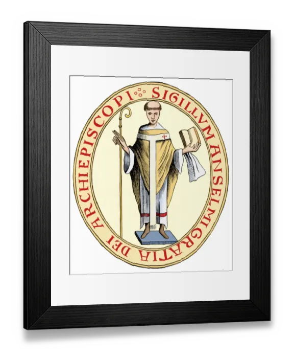 Framed Print : Saint Anselm Framed Print : Saint Anselm