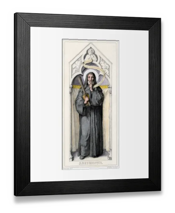 Framed Print : Saint Benedict of Nursia