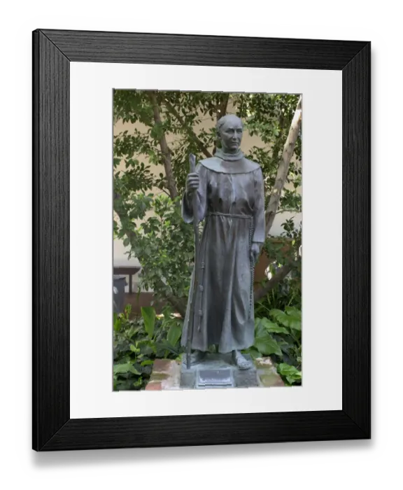 Framed Print : Father Junipero Serra statue in California