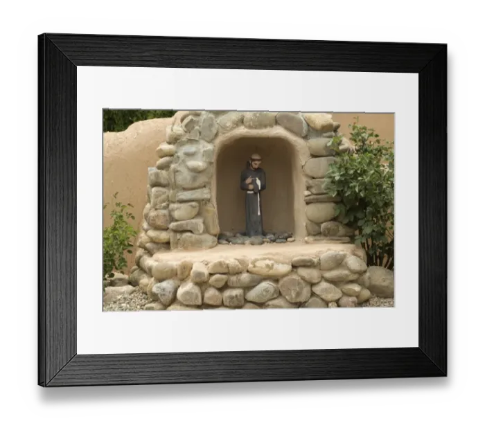 Framed Print : St. Francis of Assisi niche