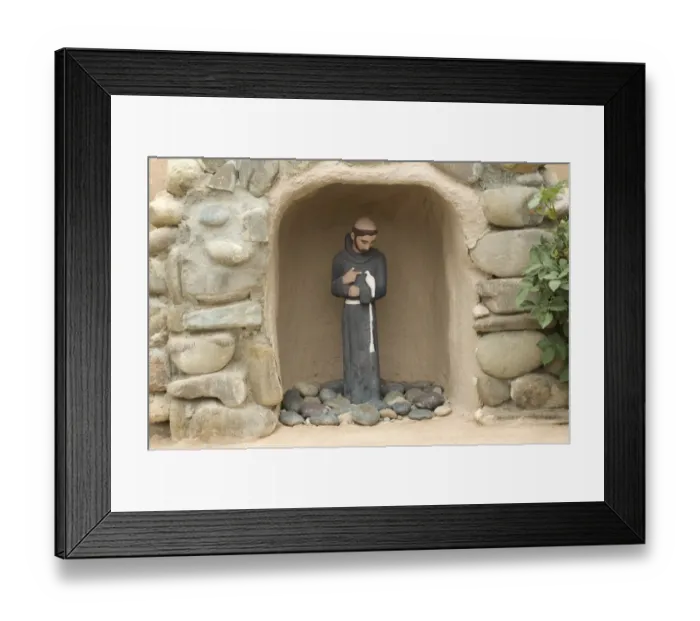 Framed Print : St. Francis of Assisi niche Framed Print : St. Francis of Assisi niche
