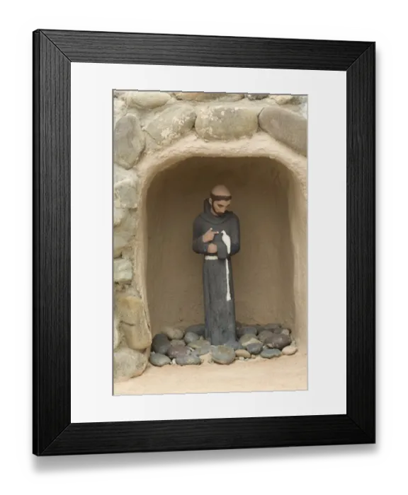 Framed Print : St. Francis of Assisi niche Framed Print : St. Francis of Assisi niche