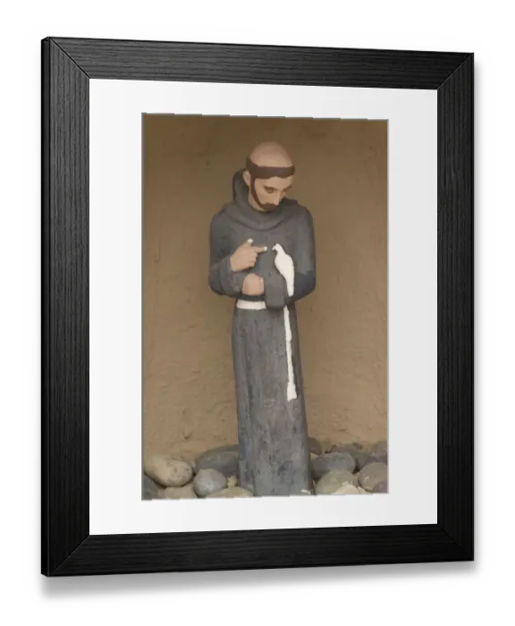 Framed Print : St. Francis of Assisi niche Framed Print : St. Francis of Assisi niche