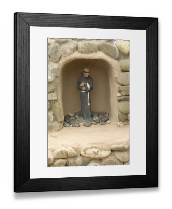 Framed Print : St. Francis of Assisi niche Framed Print : St. Francis of Assisi niche