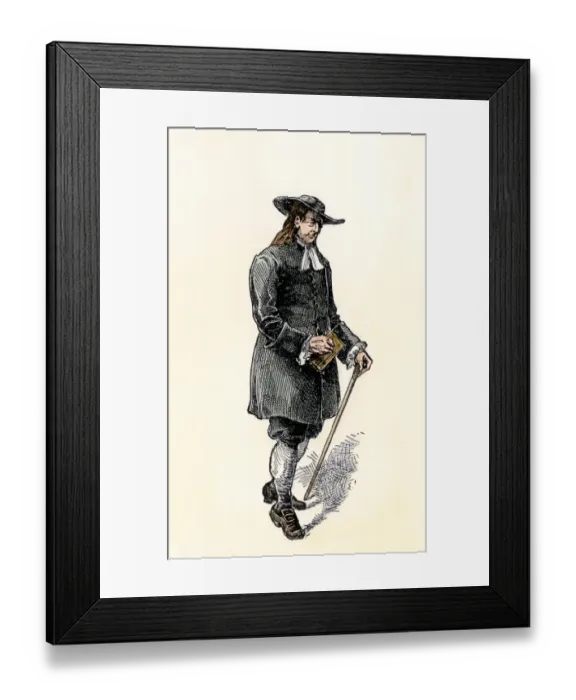 Framed Print : A Pennsylvania Quaker Framed Print : A Pennsylvania Quaker