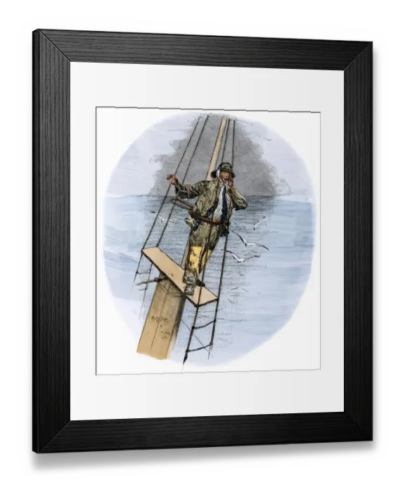 Framed Print : Thar she blows