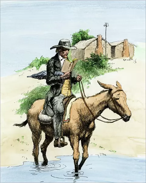 Traveling minister on the American frontier